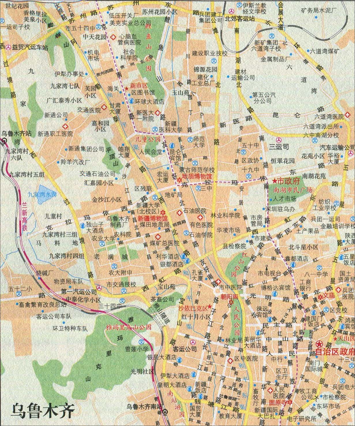 最新乌鲁木齐地图全图，科技重塑城市，高科技体验一览无余