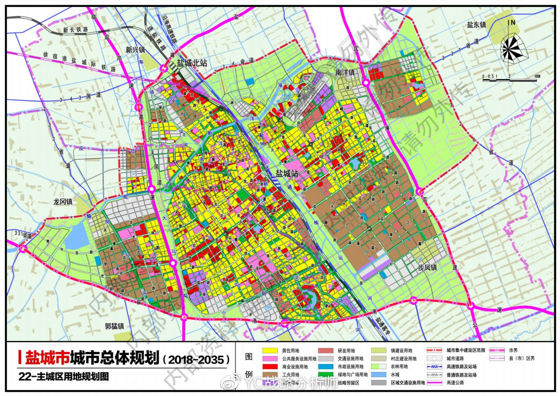 盐城盐都最新规划图详解，一步步了解规划图的阅读与应用
